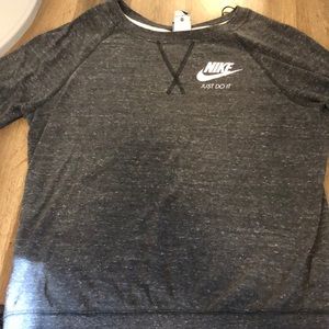 grey nike crewneck